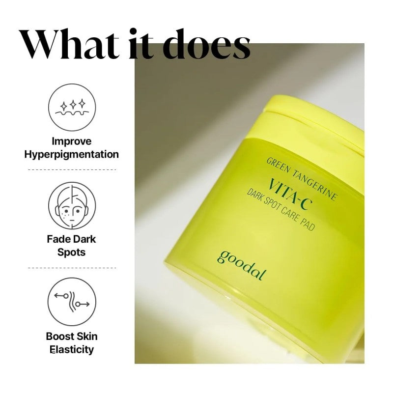 Goodal Green Tangerine Vita-C Dark Spot Care Pad 70pcs