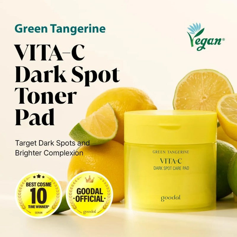 Goodal Green Tangerine Vita C Dark Spot Care Pad 70pcs