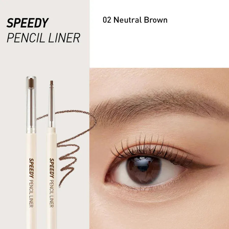 Peripera Speedy Pencil Liner #02 Neutral Brown