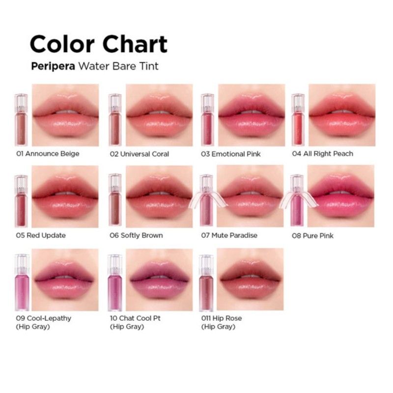 Peripera Water Bare Lip Tint #11 Hip Rose