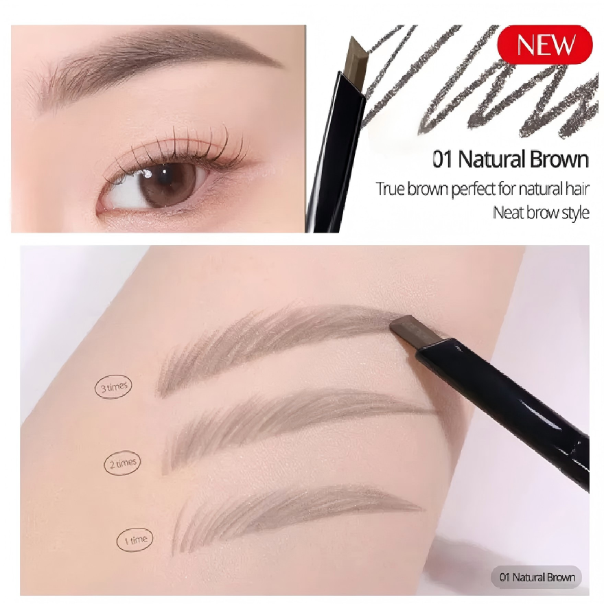 Clio Kill Brow Auto Hard Brow Pencil #01 Natural Brown