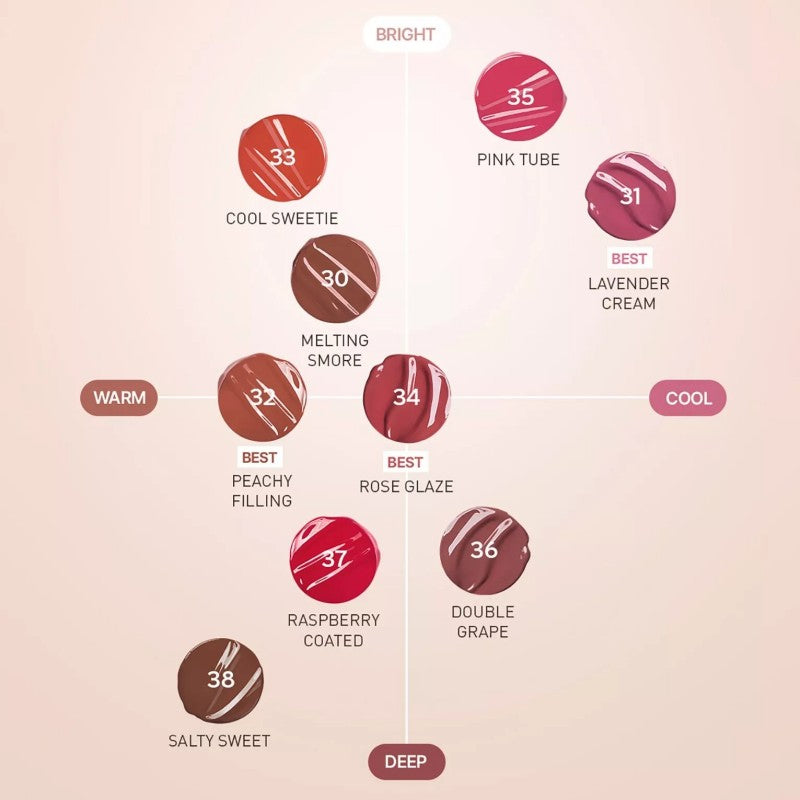 3CE Glazy Lip Glow #31 Lavender Cream