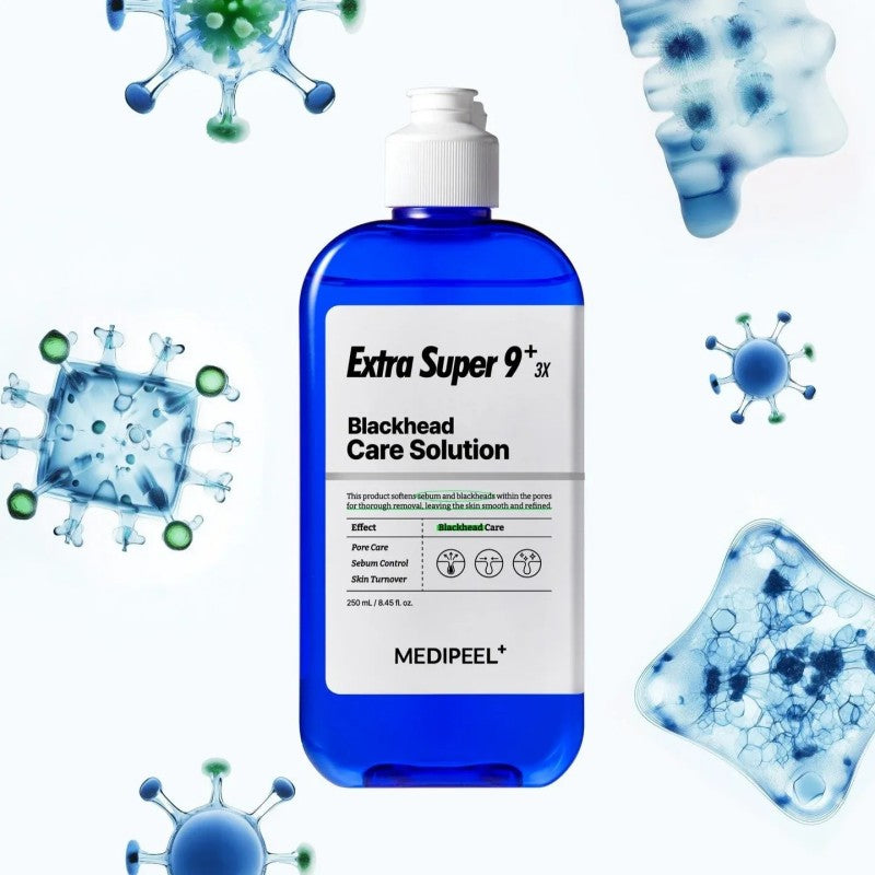 Medi Peel Blackhead Care Solution Extra Super 9 Plus 250ml (+ Cotton Pads 40P + Scraper)