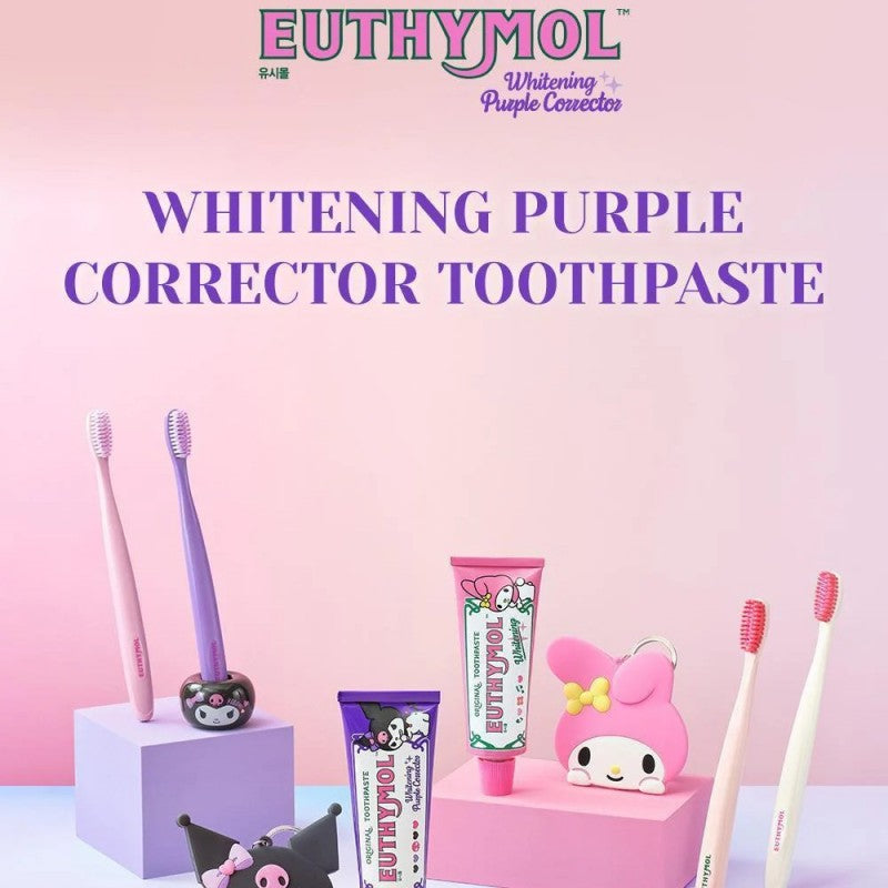 Euthymol Sanrio Whitening Toothbrush Kuromi 1+1pcs