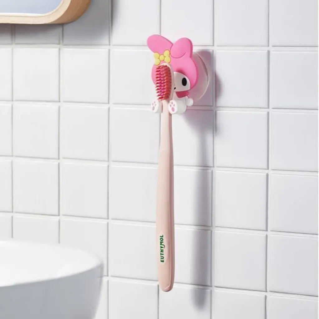 Euthymol Sanrio Whitening Toothbrush with Hook My Melody Pink 1+1pcs