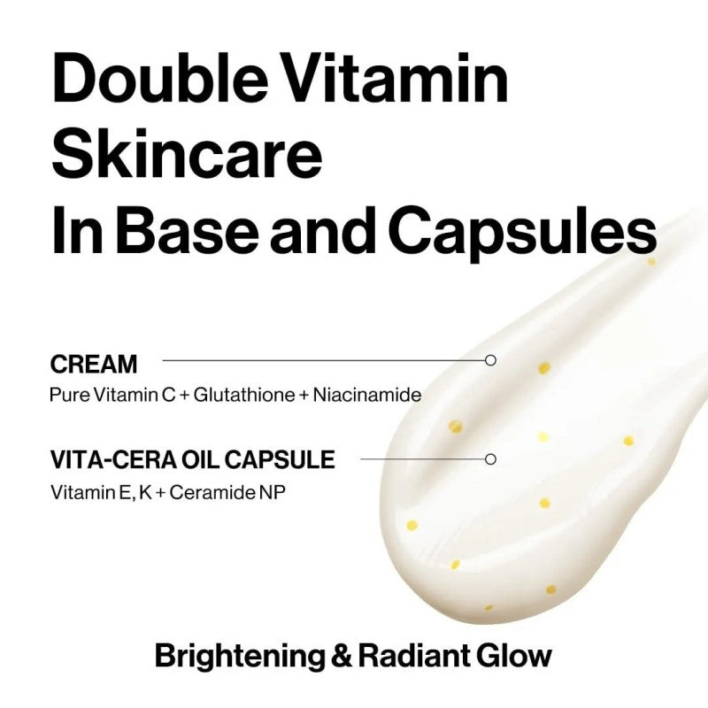 D'Alba Vita Toning Capsule Cream 55g (+1.5g*4pcs)