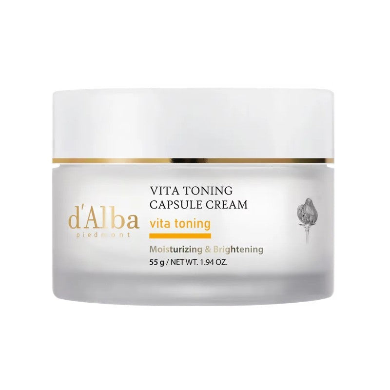 D'Alba Vita Toning Capsule Cream 55g (+1.5g*4pcs)