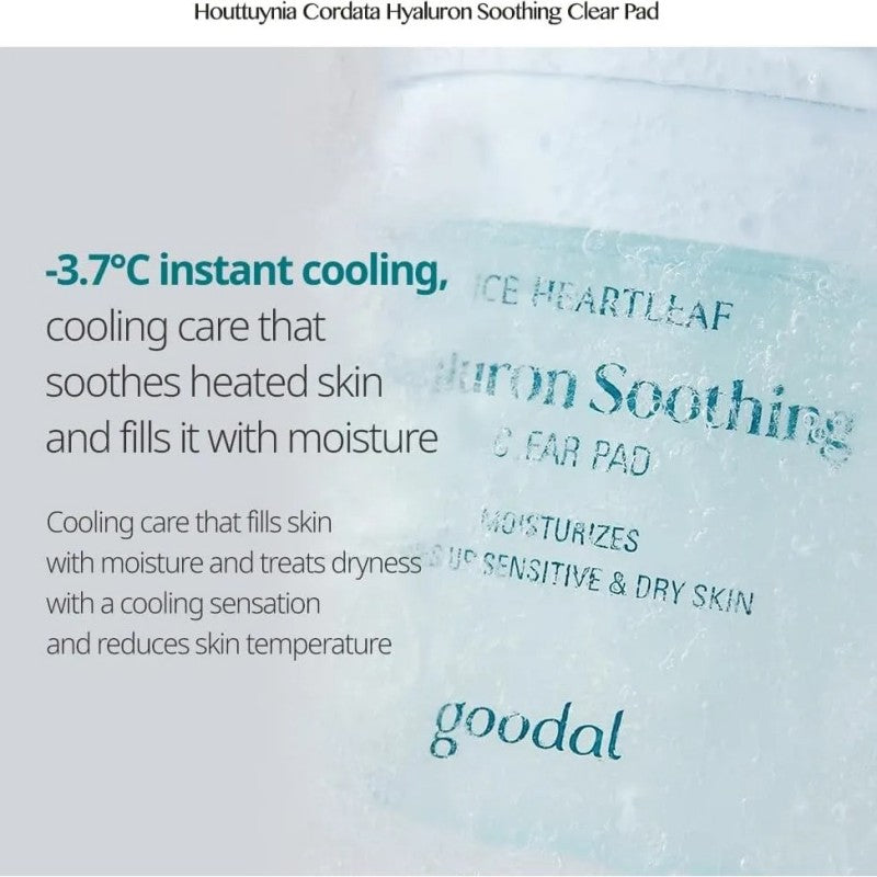 Goodal Heartleaf Hyaluron Soothing Clear Pad 70pcs