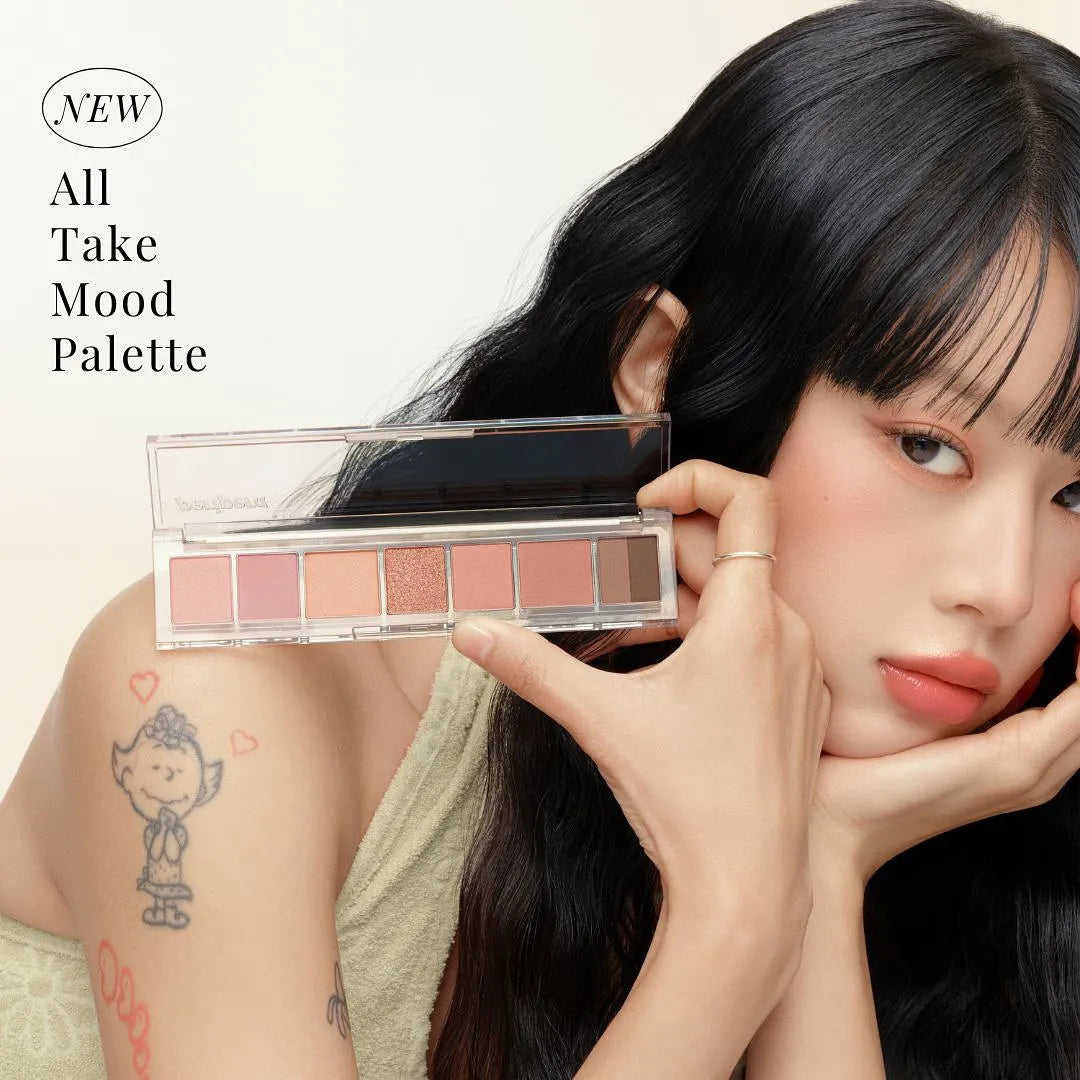 Peripera All Take Mood Palette #01 Whisper of Spring Coral