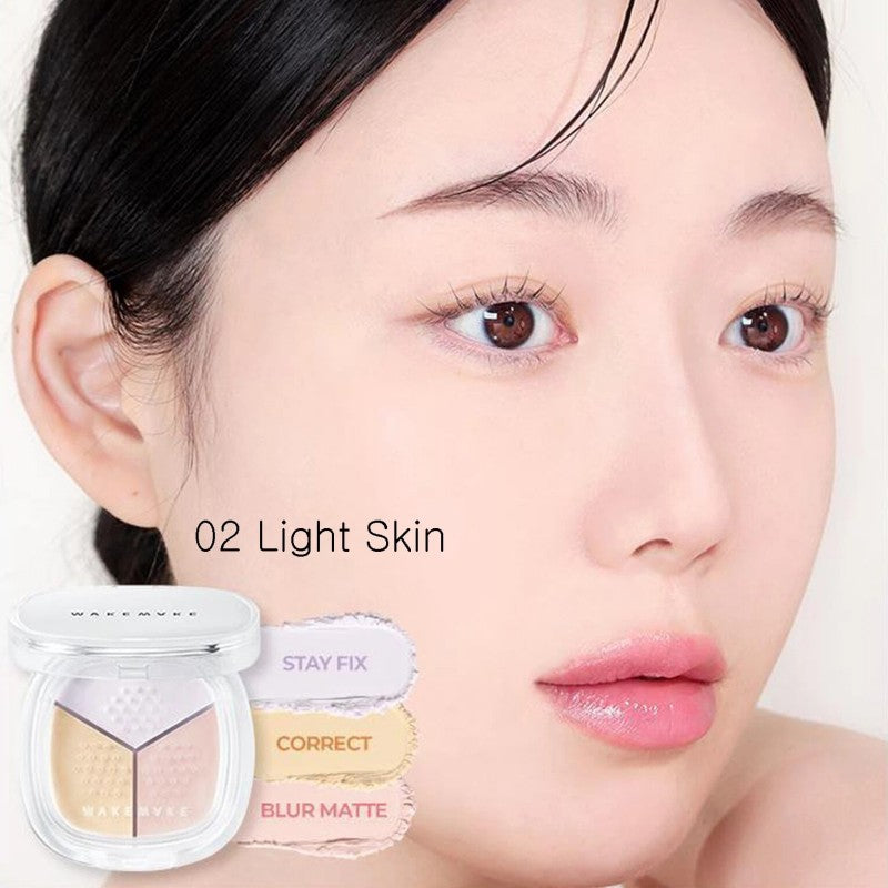 Wakemake Stay Fixer Multi-color Powder #02 Light Skin