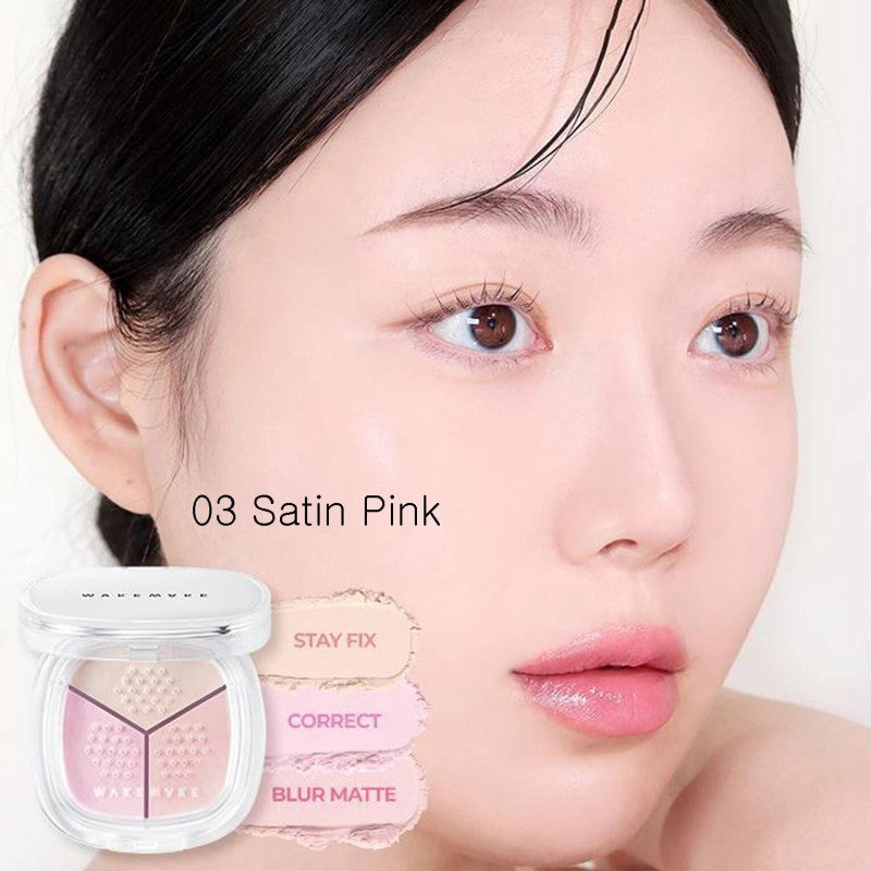 Wakemake Stay Fixer Multi Color Setting Powder #03 Satin Pink
