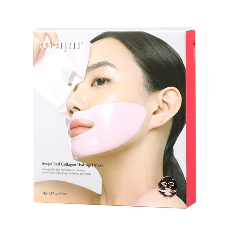 Avajar Red Collagen Hydrogel Mask 5pcs