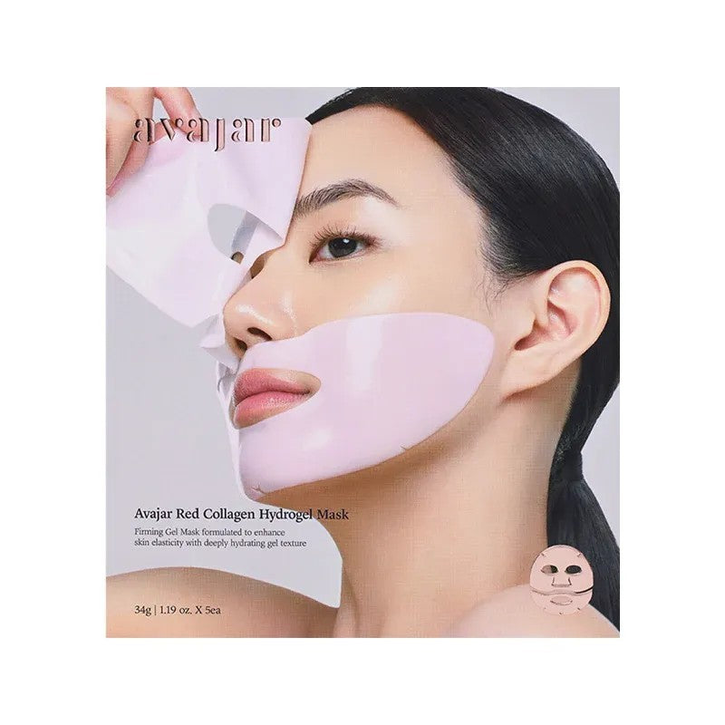 Avajar Red Collagen Hydrogel Mask 1pcs