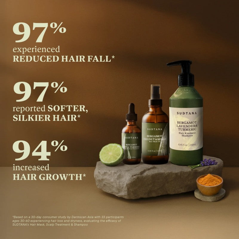 Sudtana Bergamot Coconut & Sesame Nourishing Hair Mask Oil 120ml