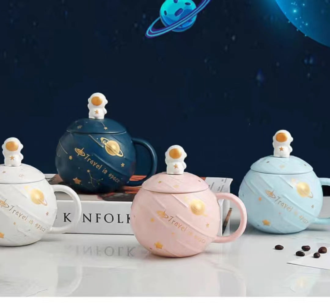 航天员星球马克杯-多色-401-500ml