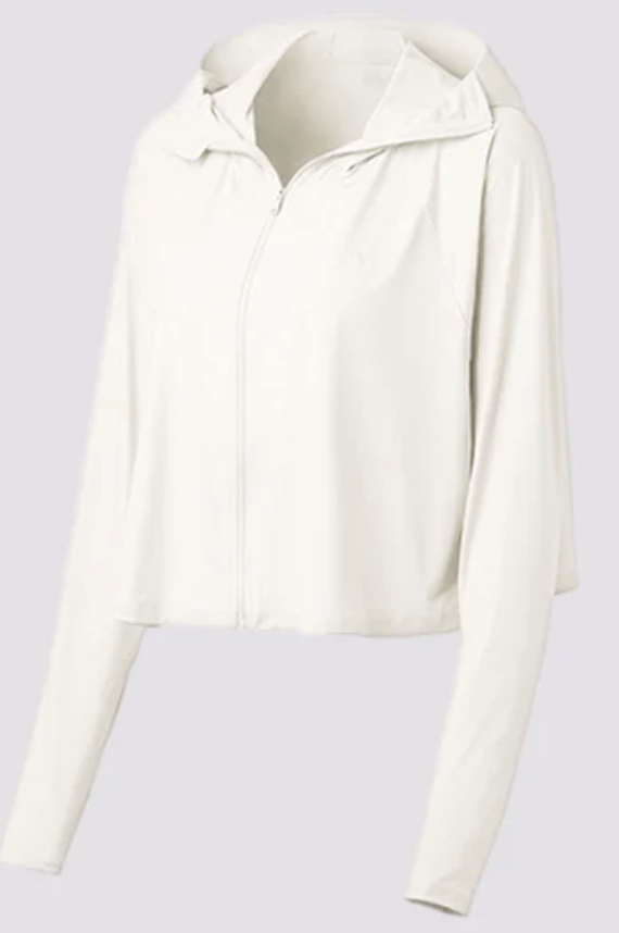 Beneunder-蕉下-冰薄系列披肩防晒服-云浅白