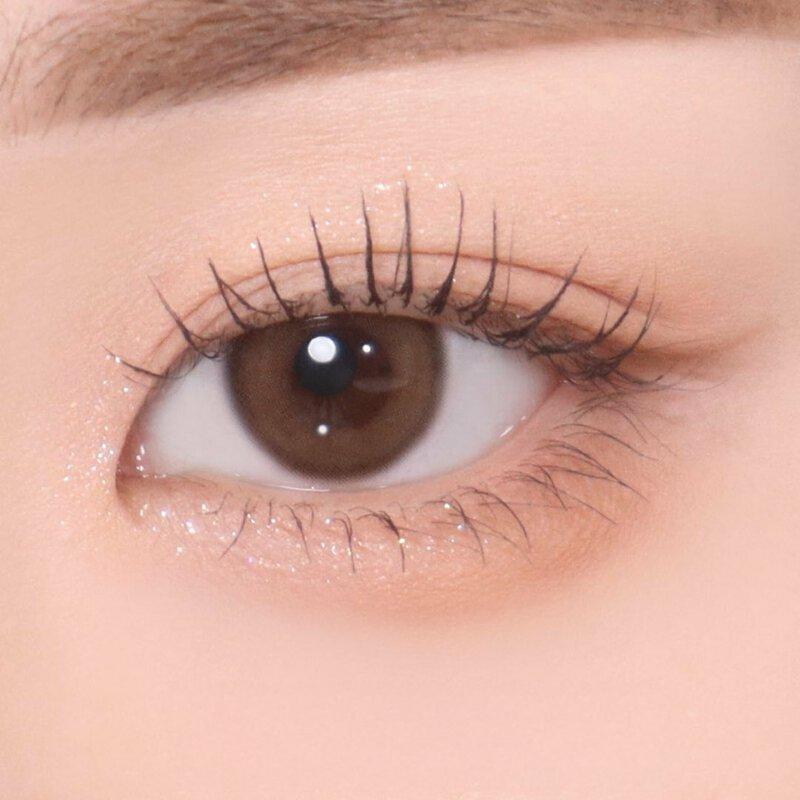 Olens 1 Month Colored Contact Lens Real Ring Brown -4.00 2pcs