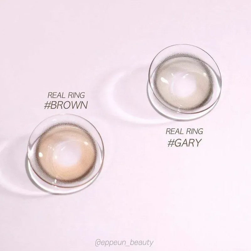 Olens 1 Month Colored Contact Lens Real Ring Brown -3.00 2pcs