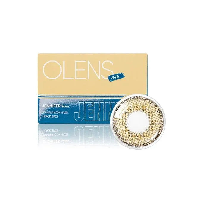 Olens 2 Weeks Colored Contact Lens Jennifer 3Con Hazel -4.75 4pcs