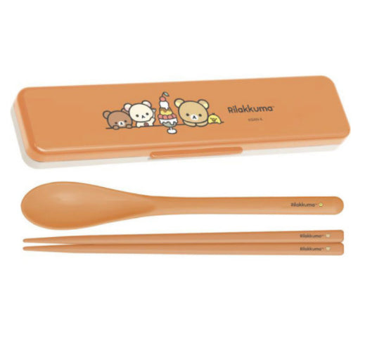 轻松熊橘色筷子盒