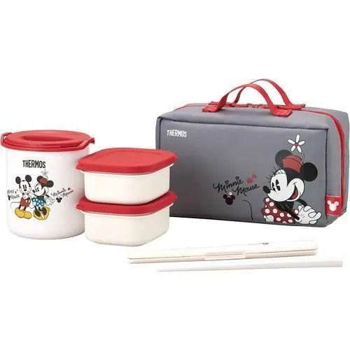 THERMOS-膳魔师保温盒套装红色