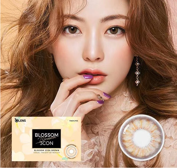 Olens-月抛-blossom-3con-brown-100