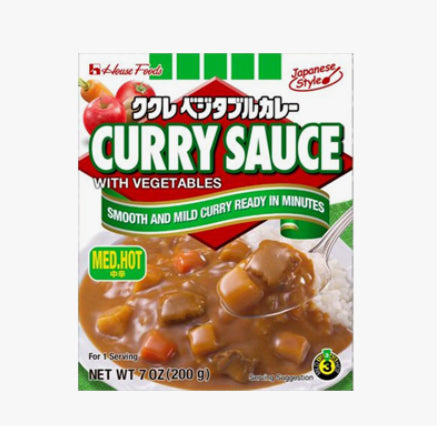 HOUSE-中辣咖喱-配蔬菜-200g