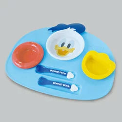 Nishiki-Kasei-宝宝餐盘餐具6件套装-蓝色唐老鸭款