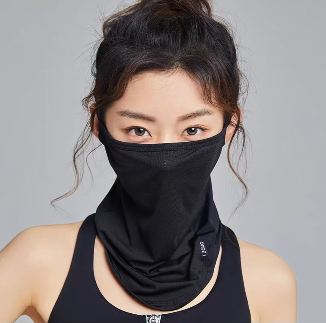 Zauo-速干防晒面罩-黑色