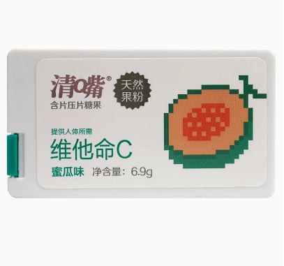 清嘴-维他命C含片糖果-蜜瓜味-6.9g