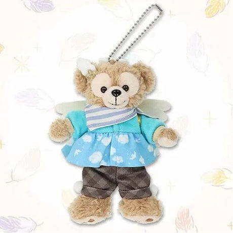 Disney迪士尼玩偶挂件蓝裙达菲熊站姿