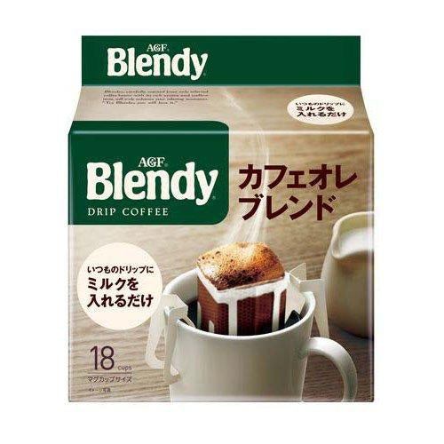 AGF-Blendy滤挂滴漏挂耳式无砂糖拿铁咖啡-18包
