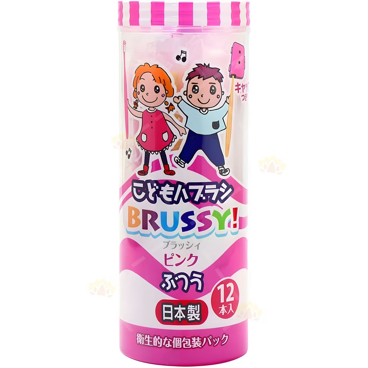 Flossy-|-Flossy-BRUSSY中軟毛兒童牙刷(12支入)-女孩款