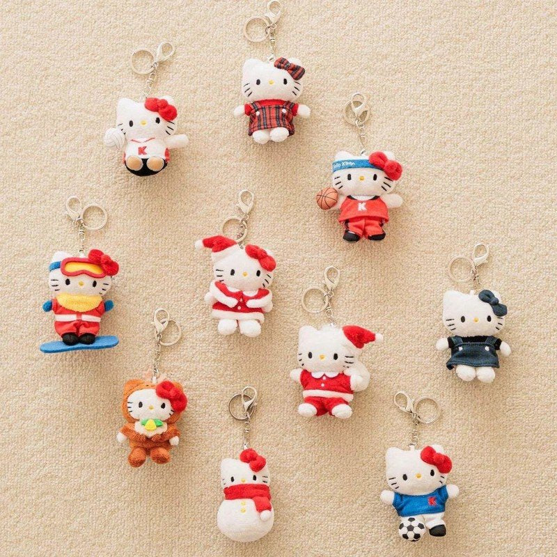 Sanrio X Me% Keychain  Hello Kitty Volleyball