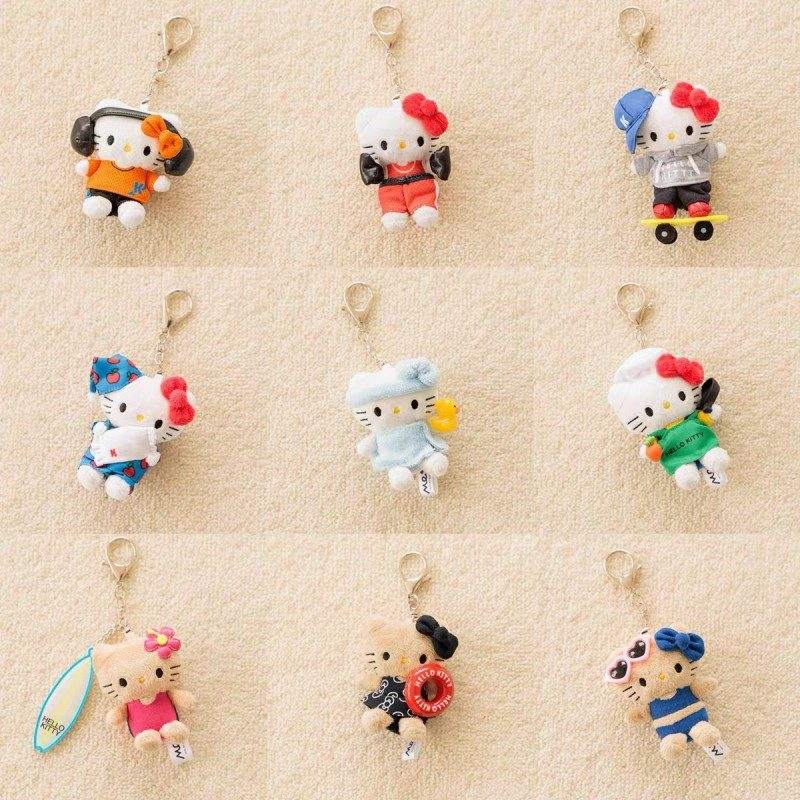 Sanrio三丽鸥Me%联名Hello Kitty玩偶挂件粉色百褶裙