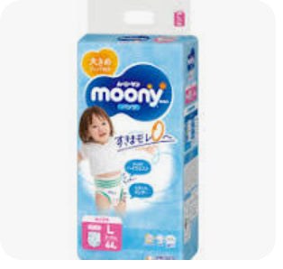 【团购】moony尤妮佳拉拉裤-女生-L（44枚）