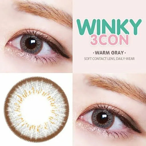 Olens-月抛-Winky-3con-Warm-Gary-100