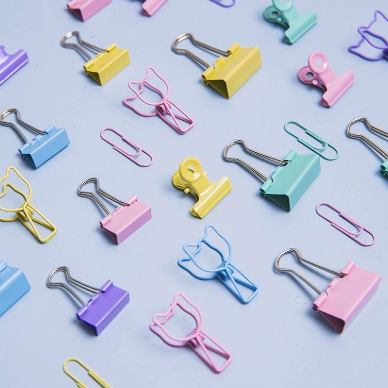 Miss Book Candy Colored Mixed Clips Yellow