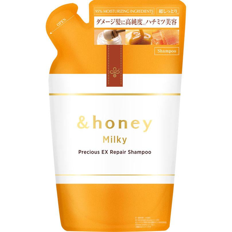 &Honey-安蒂花子-EX牛奶修复洗发水1.0补充装-385ml