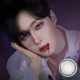 Olens 1 Month Colored Contact Lens Vampire Silver ±000 1pcs