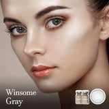 Olens 6 Months Colored Contact Lens Winsome Gray -3.00 1pcs