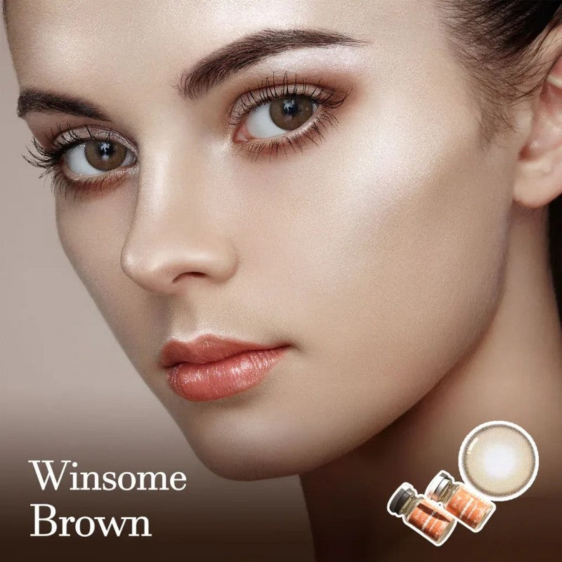 Olens 6 Months Colored Contact Lens Winsome Brown -1.75 1pcs