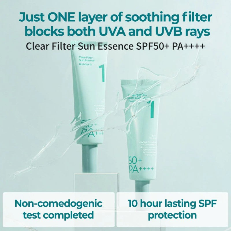 Numbuzin No. 1 Clear Filter Sun Essence SPF50+ PA++++ 50ml