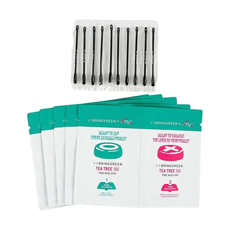 Bring Green Squid Game Tea Tree Cica Pore Nose Pack 5pcs