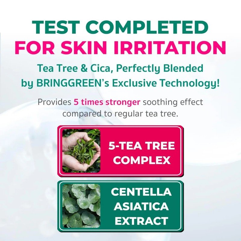 Bring Green Squid Game Tea Tree Cica Pore Nose Pack 5pcs