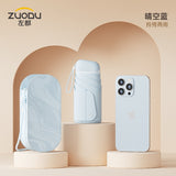 Zuodu Mini Umbrella Six-folding Sun Protection Anti-UV Sunny Blue