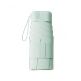Zuodu Card Umbrella Six-folding Sun Protection Windproof Mint Green