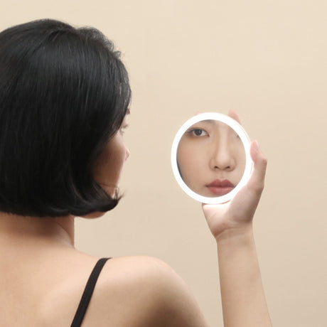 Muid觅逗手持LED化妆镜便携式充电随身补光
