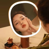 Muid觅逗大树镜台式LED化妆镜粉棕