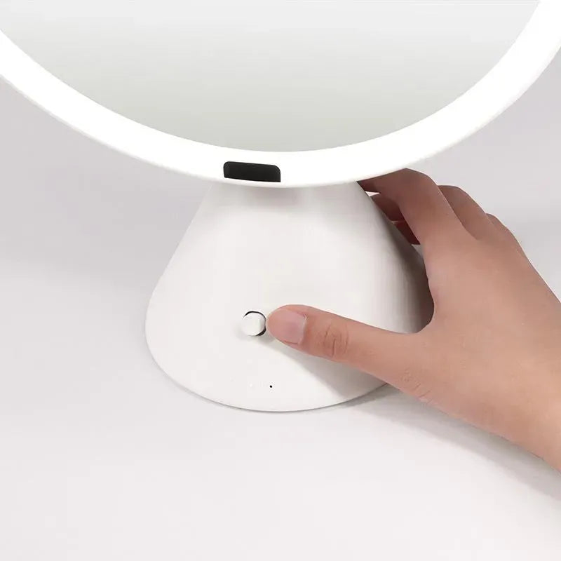 Muid Smart Beauty Large Round Mirror Black Orange